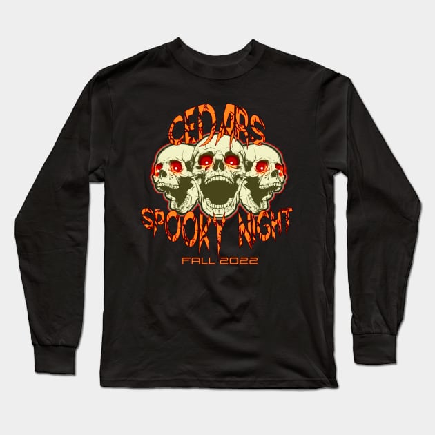 Spooky Night Fall 22 Long Sleeve T-Shirt by Crazy Ideas from Cedars